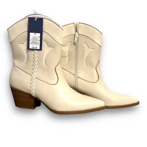 NWT Ivory Universal Thread Western Cowboy Boots - Womens size 10 - Picture 4 of 4